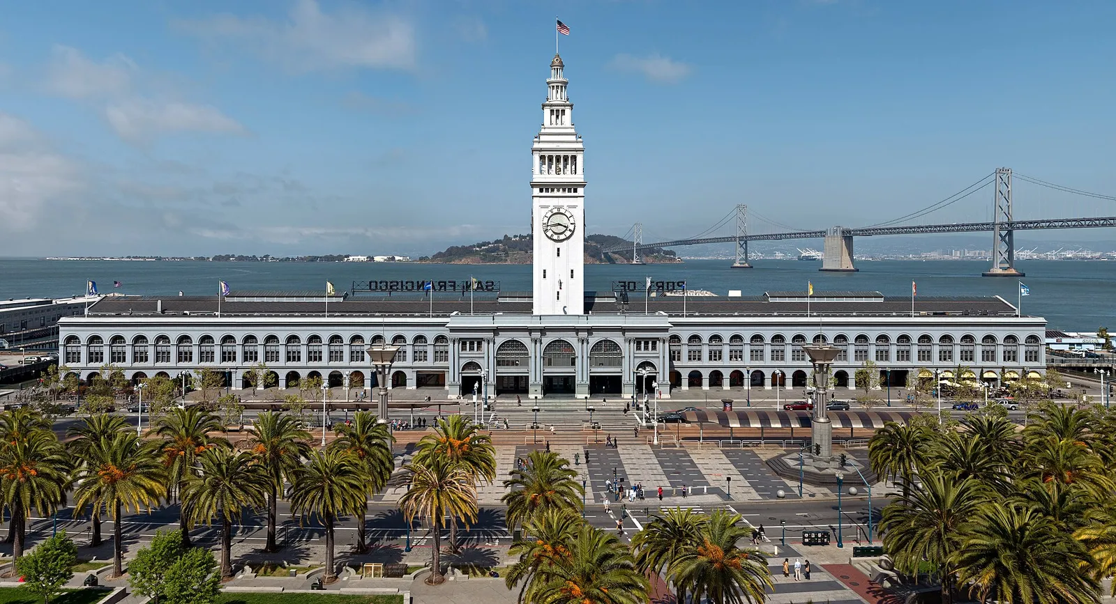Ferry Building clock tower on the Embarcadero