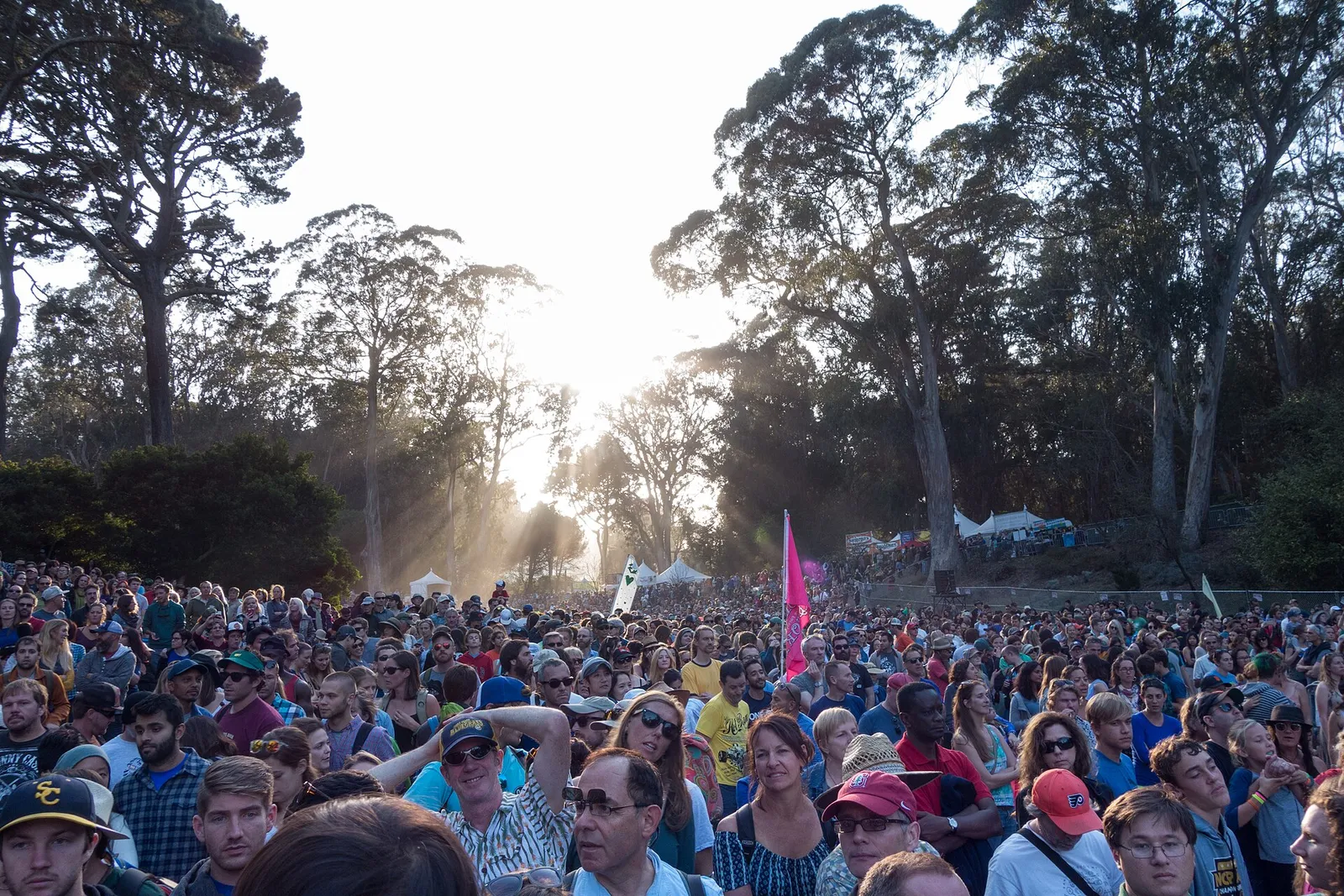 Crowd at the Hardly Strictly Bluegrass festival in Golden Gate Park