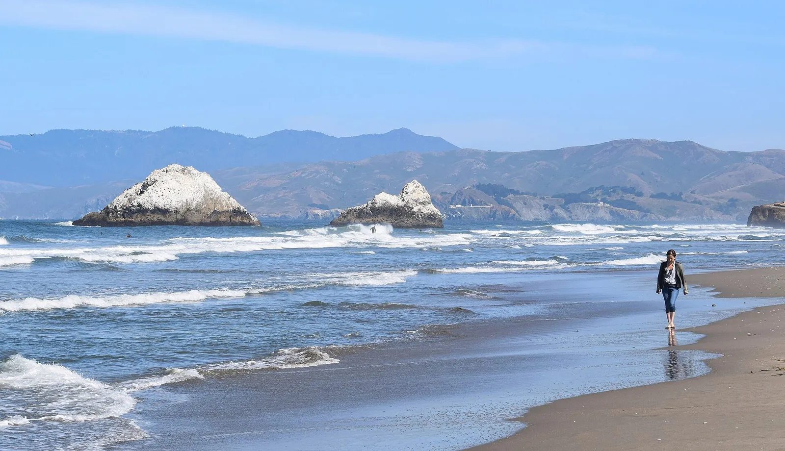 Seal Rocks at the north end of Ocean Beach